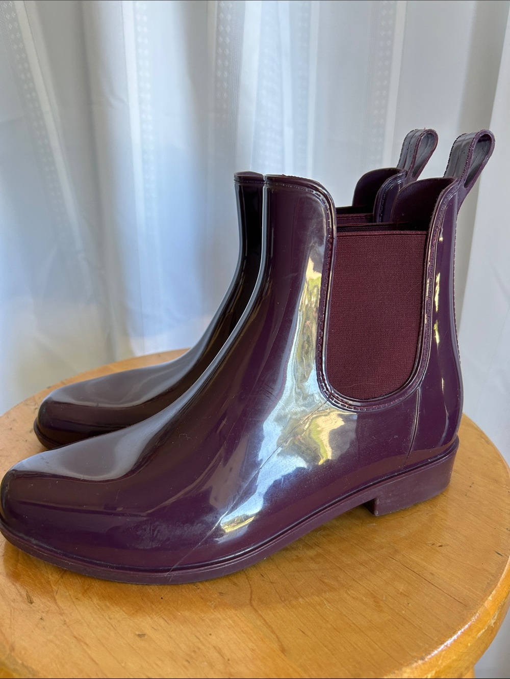 Ralph Lauren Women’s Chelsea Rain Boots in Deep Plum